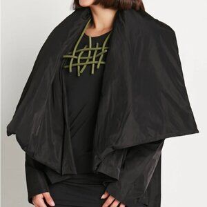 Planet by Lauren G Women’s Black Nylon Cascade Jacket One Size